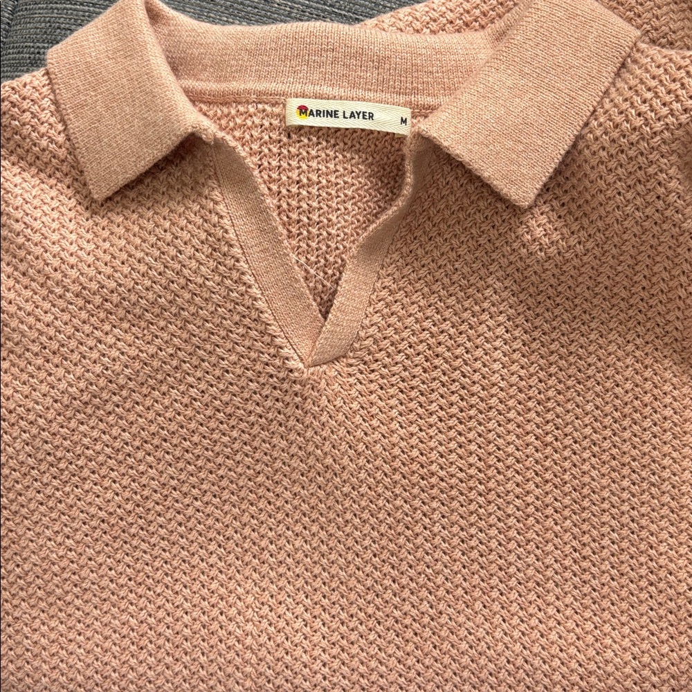 MARINE LAYER NWOT Conrad Sweater Polo - Picture 9 of 13
